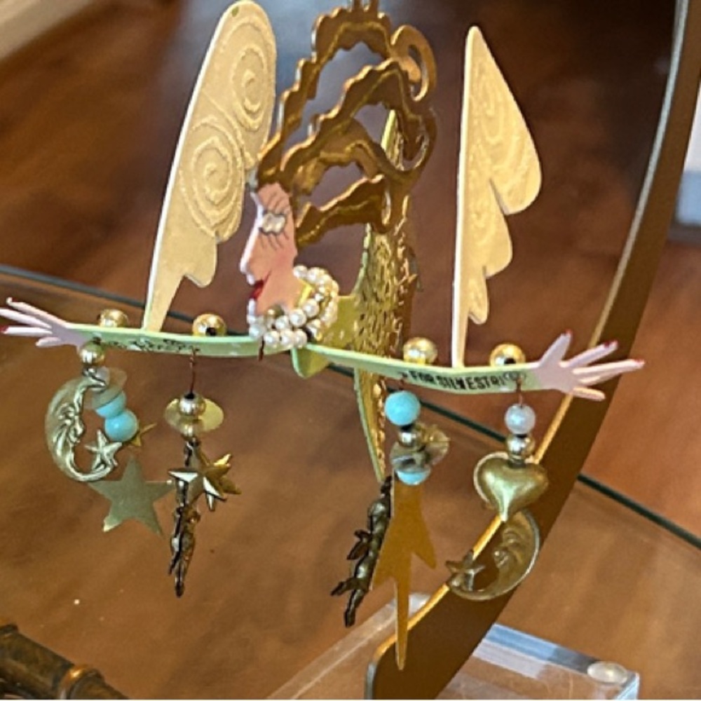 Whimsical Fairy Angel Ornament on stand
